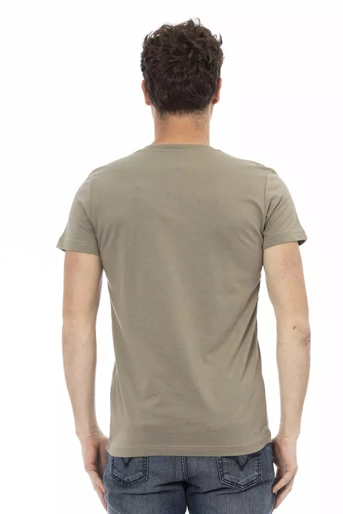 Camiseta de algodón marrón