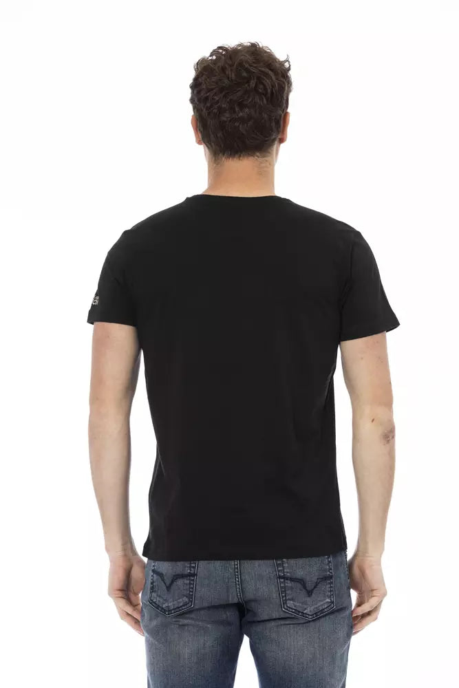Camiseta de algodón negra