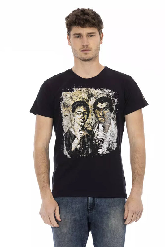 Camiseta de algodón negra
