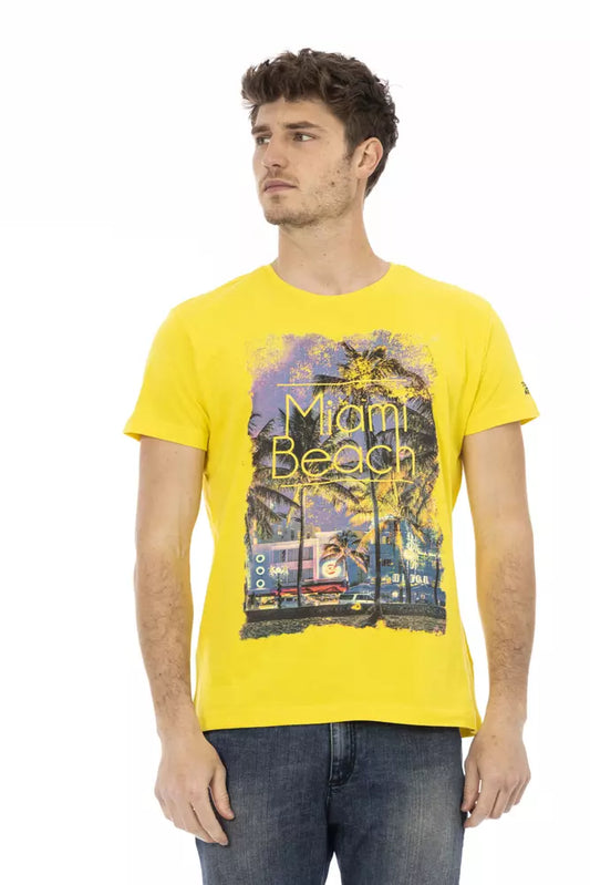 T-shirt in cotone giallo