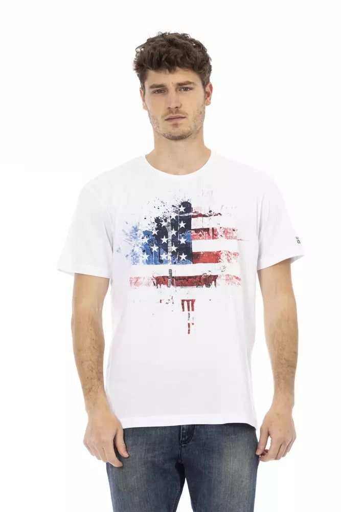Camiseta de algodón blanca