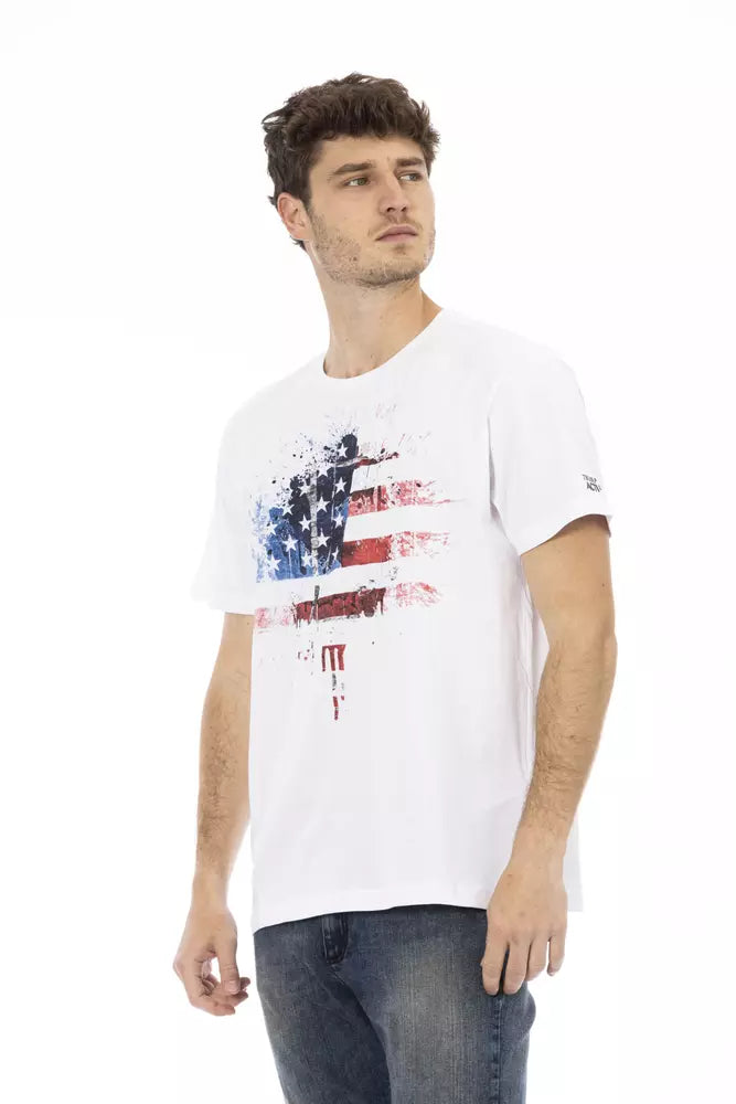 Camiseta de algodón blanca