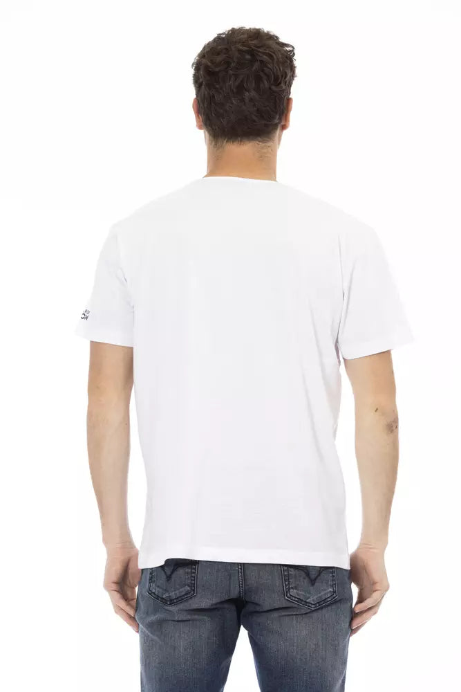 Camiseta de algodón blanca