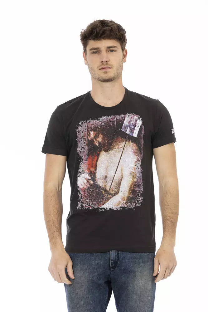 Camiseta de algodón negra