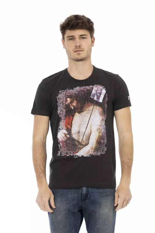 Camiseta de algodón negra