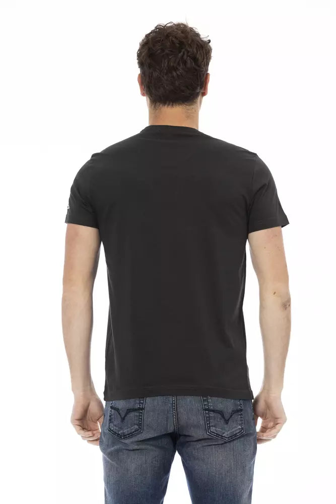 Camiseta de algodón negra