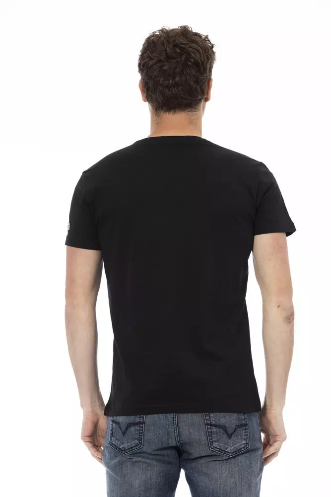 Camiseta de algodón negra
