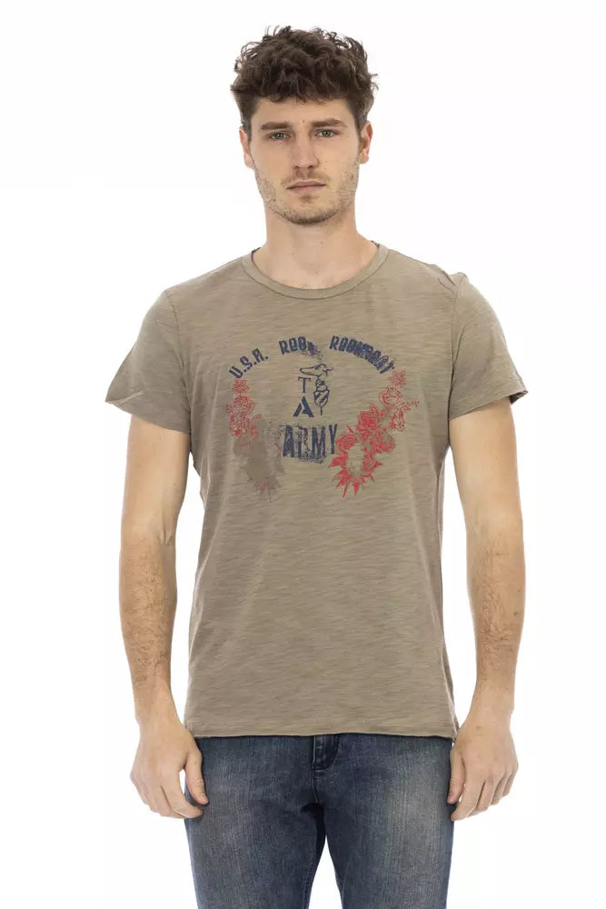 Camiseta de algodón verde