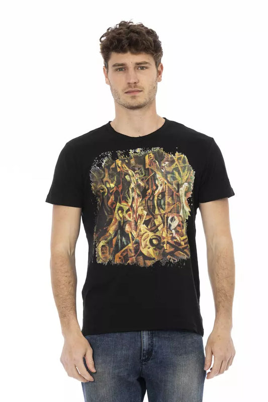 Camiseta de algodón negra