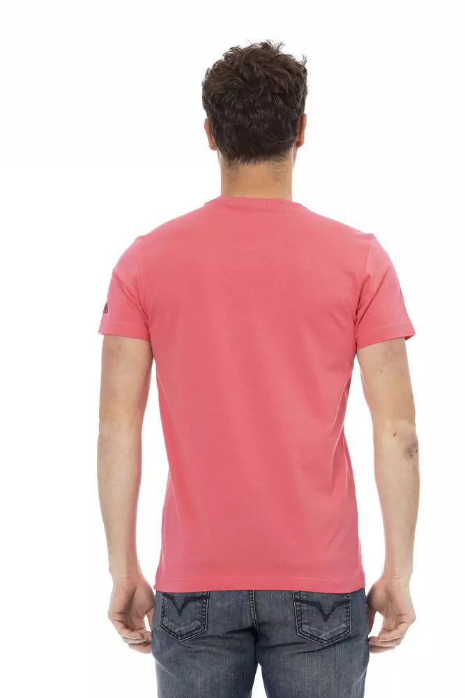 Rosa Baumwoll-T-Shirt