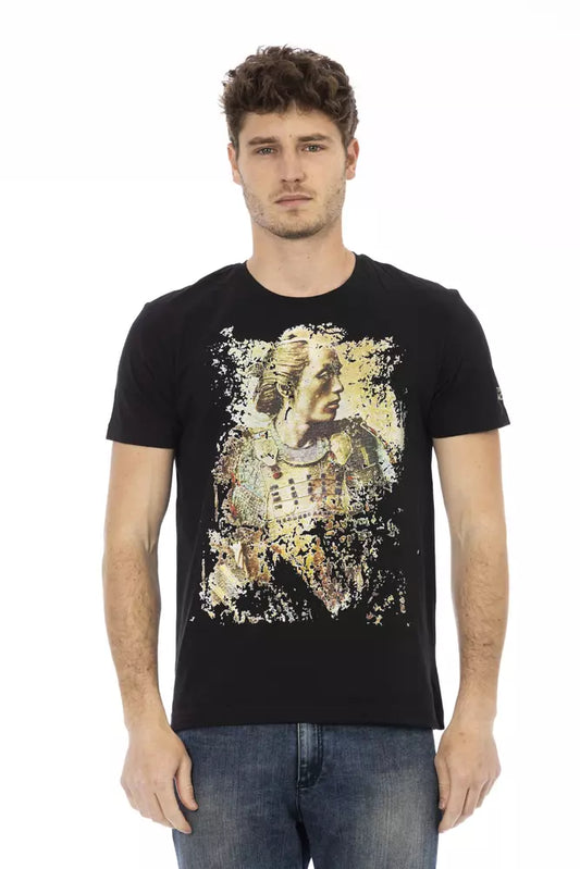 Camiseta de algodón negra