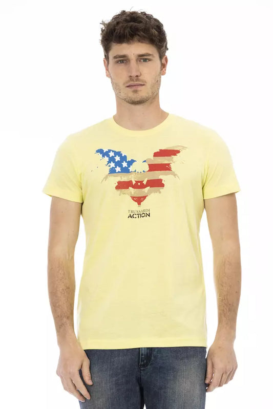 T-shirt in cotone giallo