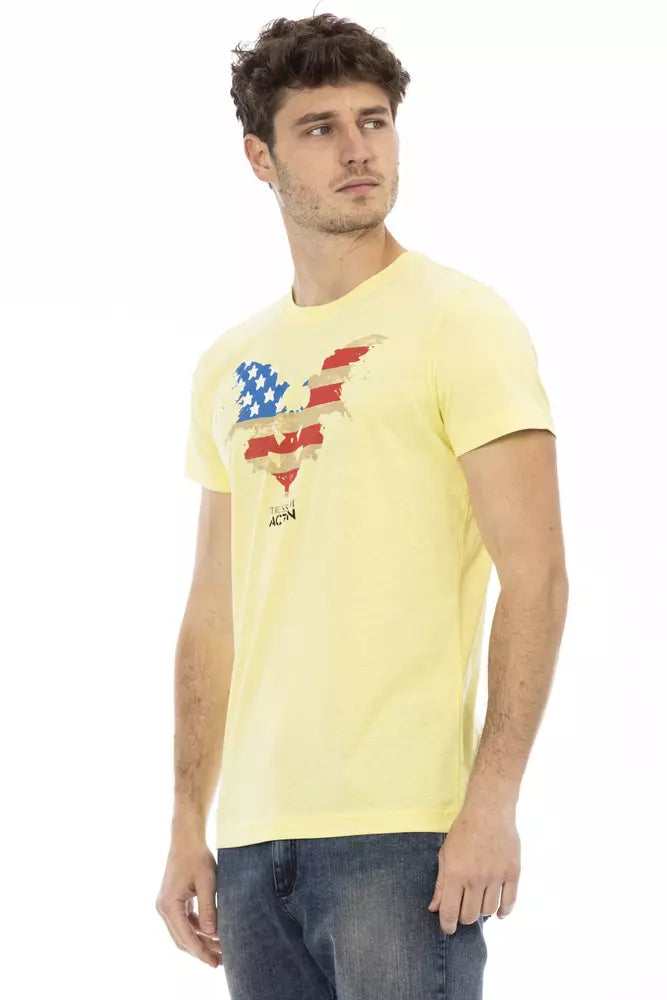 T-shirt in cotone giallo