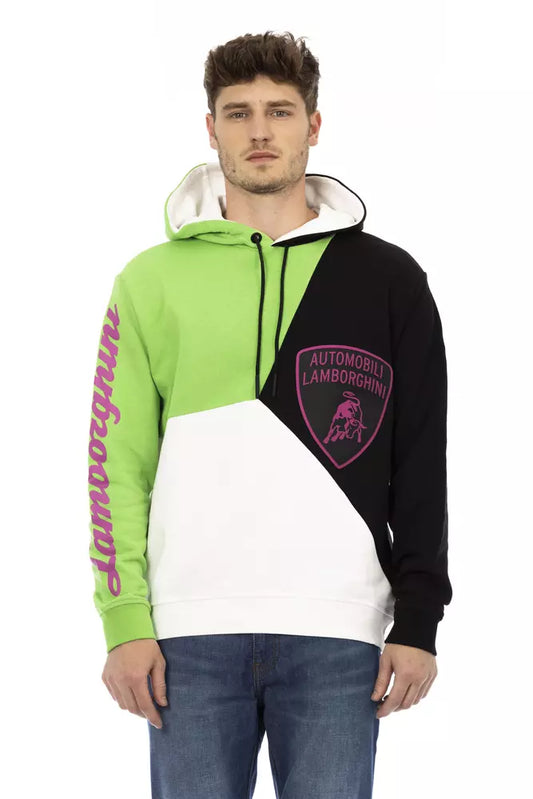 Pull en coton blanc pour hommes Automobili Lamborghini