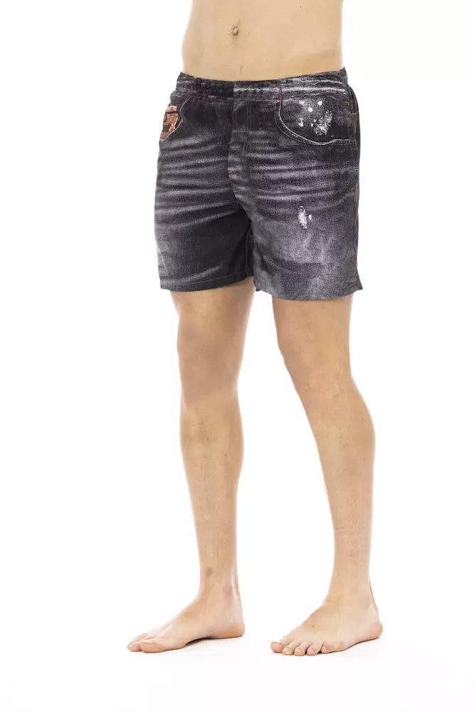 Bañador de poliéster negro