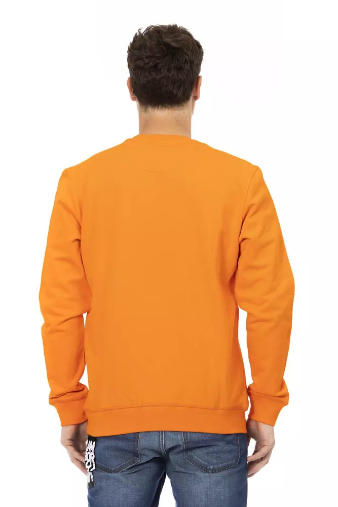 Pull en coton orange pour hommes Automobili Lamborghini