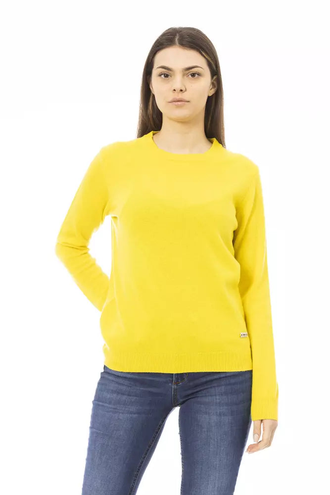 Pull Femme en Laine Jaune Baldinini Trend