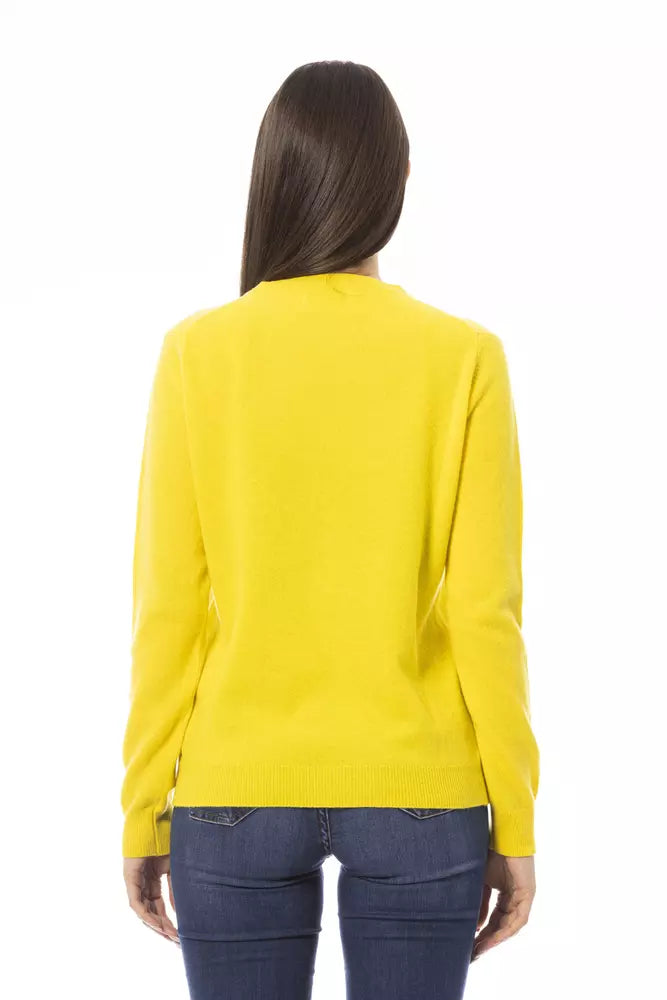 Pull Femme en Laine Jaune Baldinini Trend