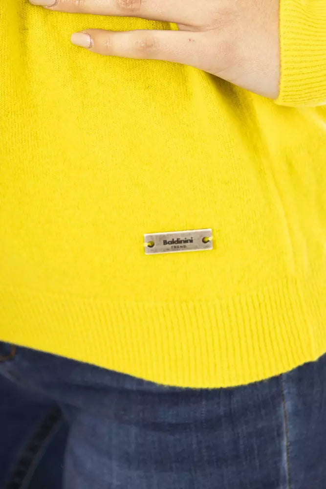 Pull Femme en Laine Jaune Baldinini Trend