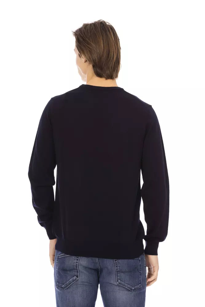 Jersey de tela azul