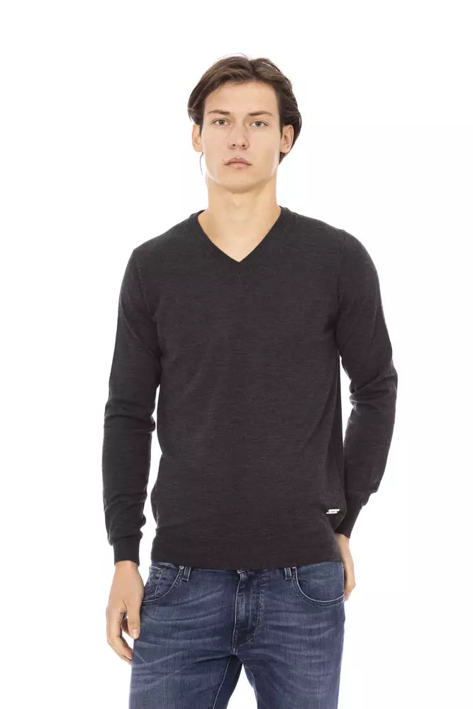 Maglione da uomo Baldinini Trend in tessuto grigio