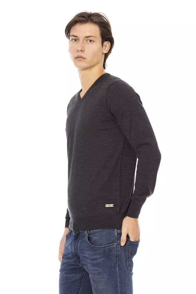 Maglione da uomo Baldinini Trend in tessuto grigio