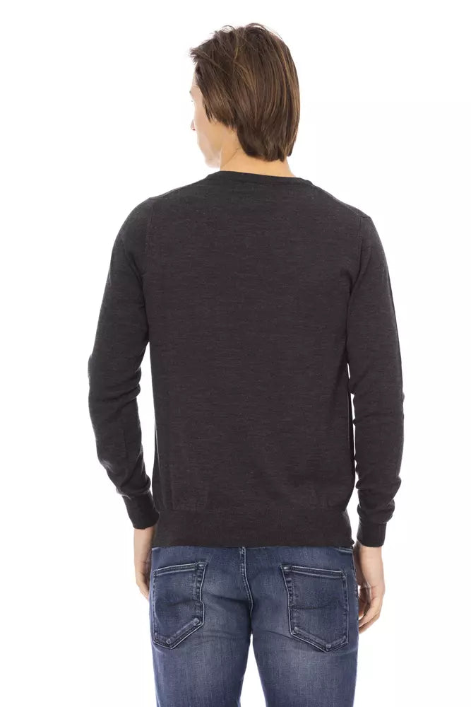 Maglione da uomo Baldinini Trend in tessuto grigio
