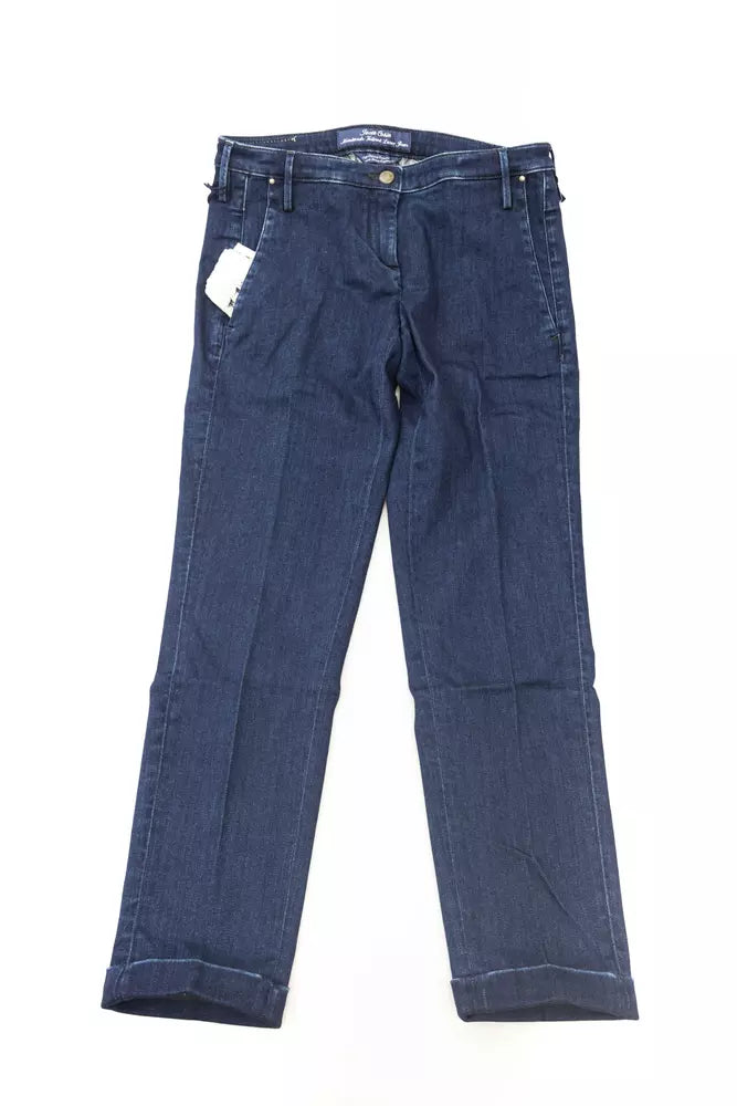 Vaqueros y pantalón de algodón azul