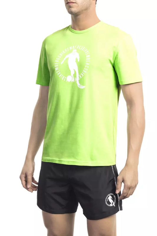 Camiseta de algodón verde