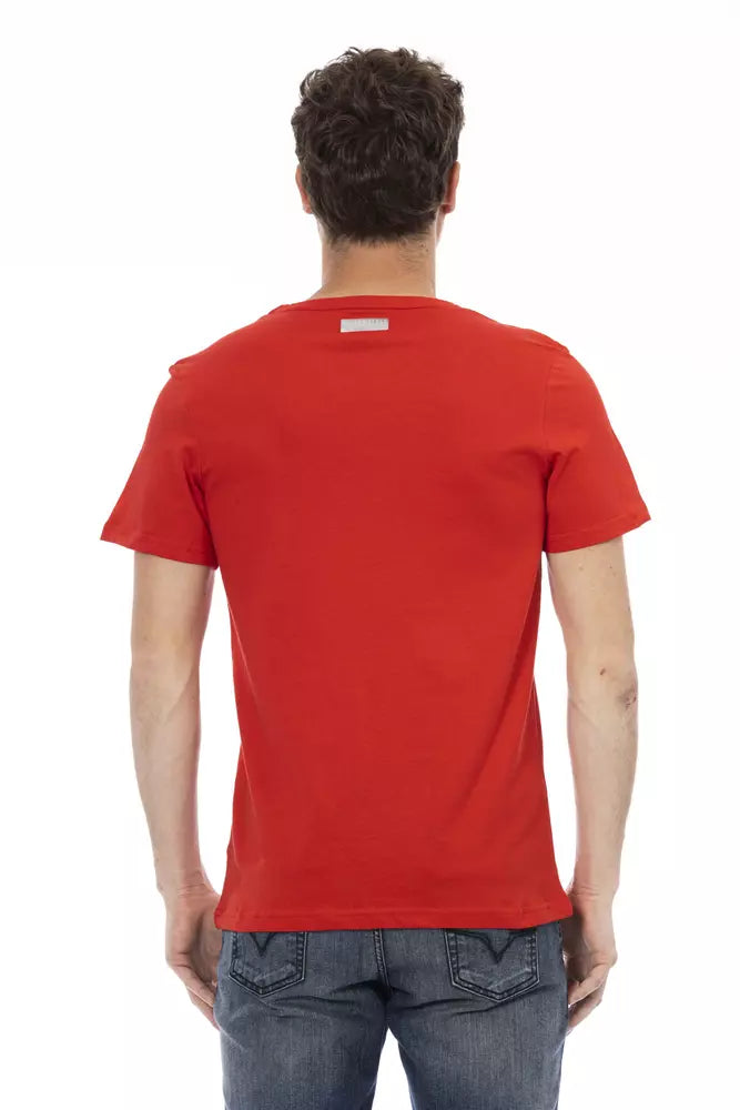 Rotes Baumwoll-T-Shirt