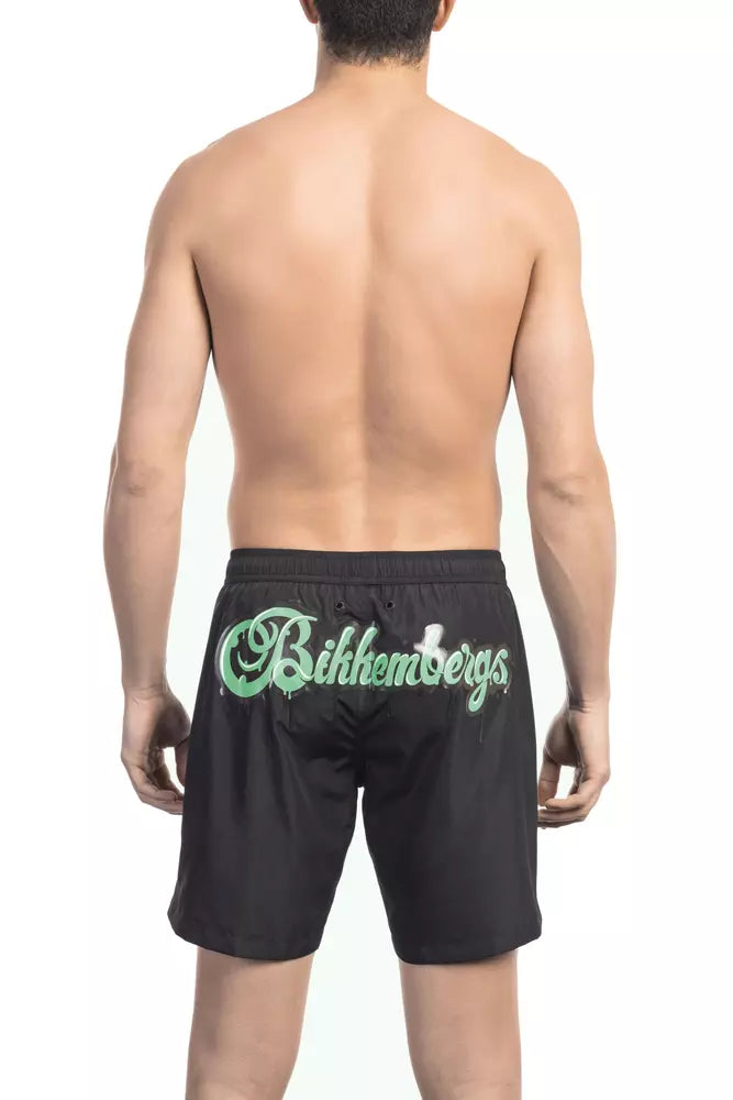 Bañador de poliéster negro