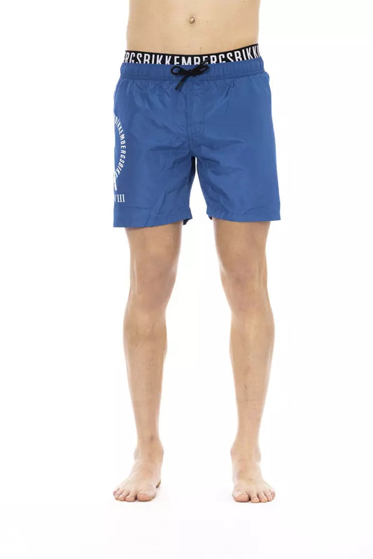 Bañador de poliéster azul