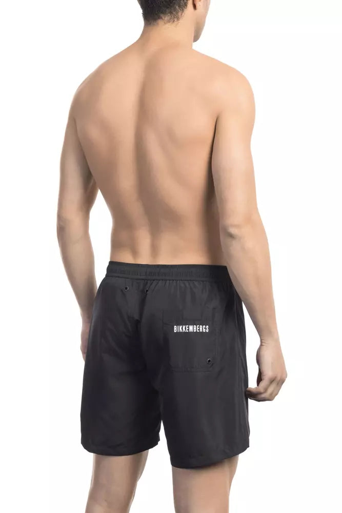 Bañador de poliéster negro