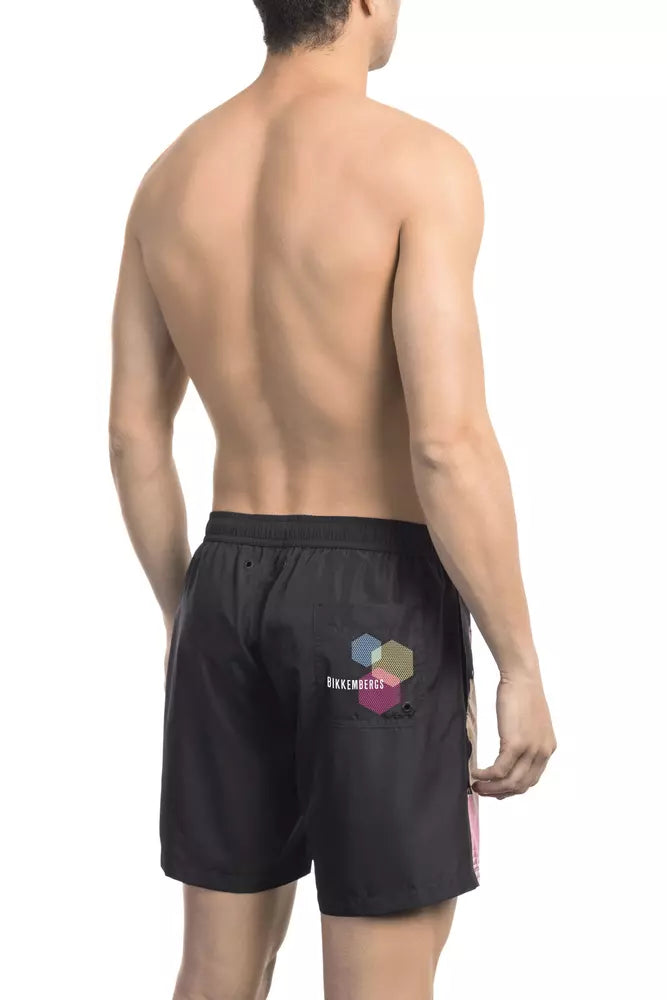 Bañador de poliéster negro