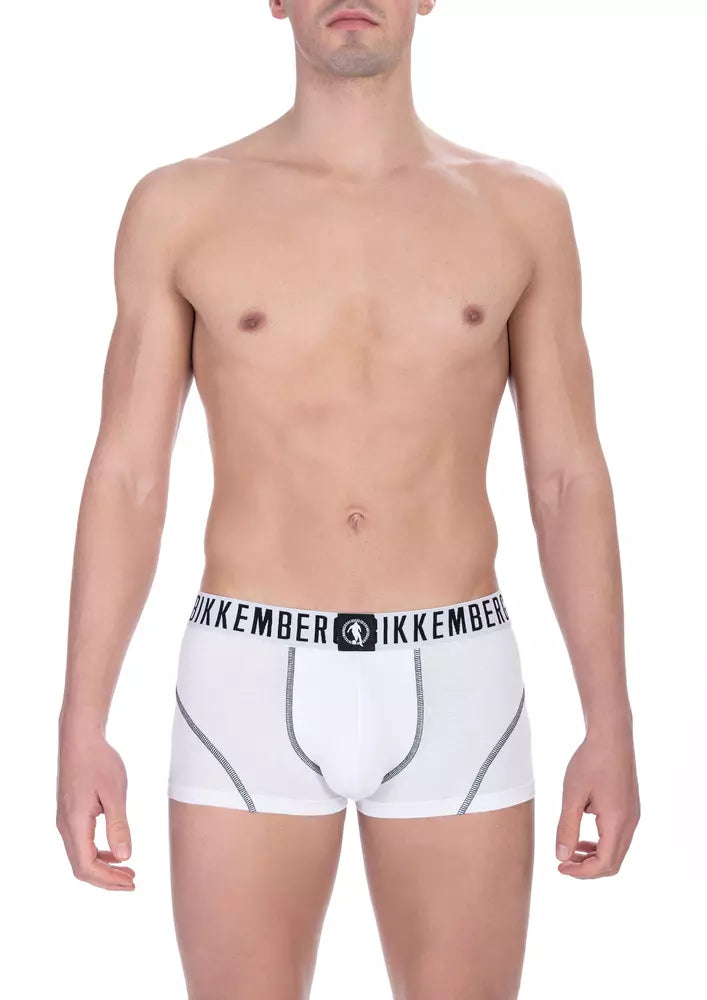 Bikkembergs Trunk da Uomo in Cotone Bianco