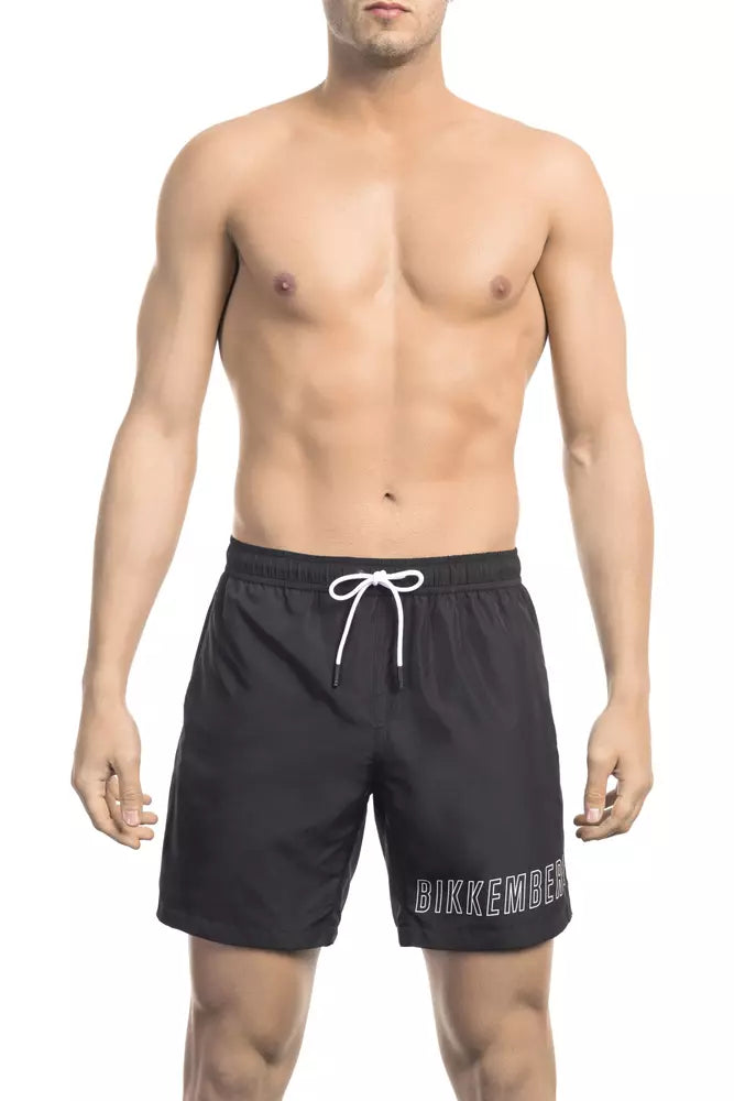Bañador de poliéster negro