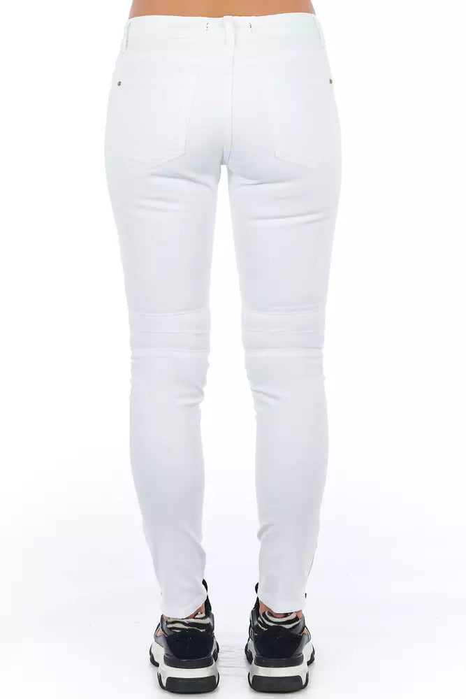 Jeans e pantaloni in cotone bianco