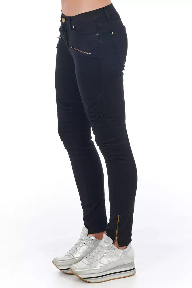 Jeans e pantaloni in cotone nero