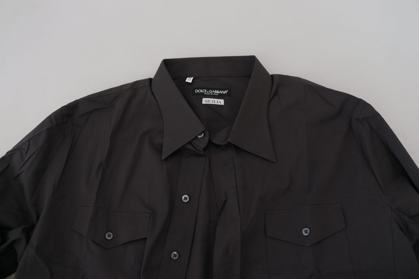 Camicia elegante elasticizzata slim fit SICILIA grigia