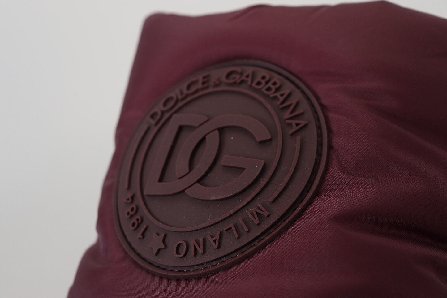 Botas de nailon burdeos Zapatos de caña media acolchados