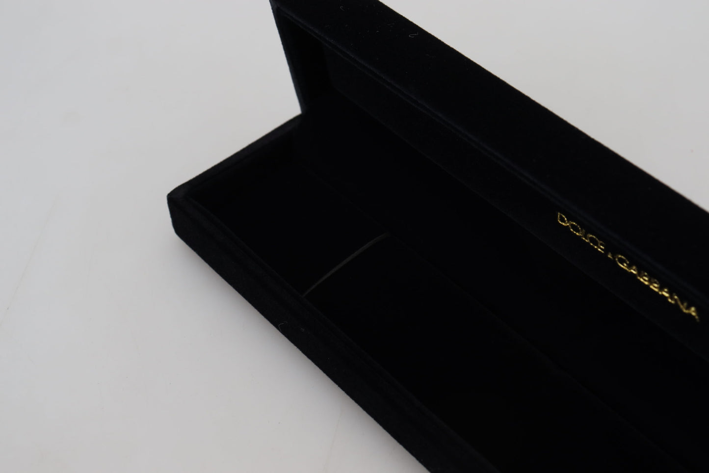 Joyero de pulsera con almacenamiento de placa con logotipo de terciopelo negro