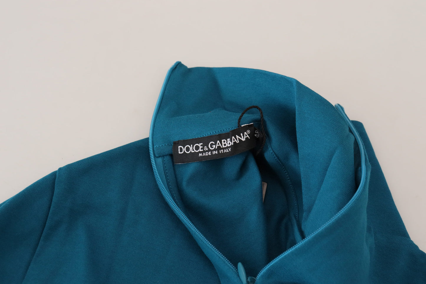 Dolce & Gabbana Eleganter blauer Baumwollpullover