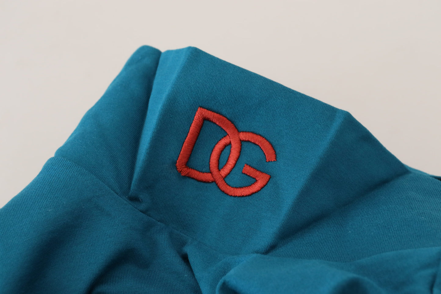 Dolce & Gabbana Eleganter blauer Baumwollpullover