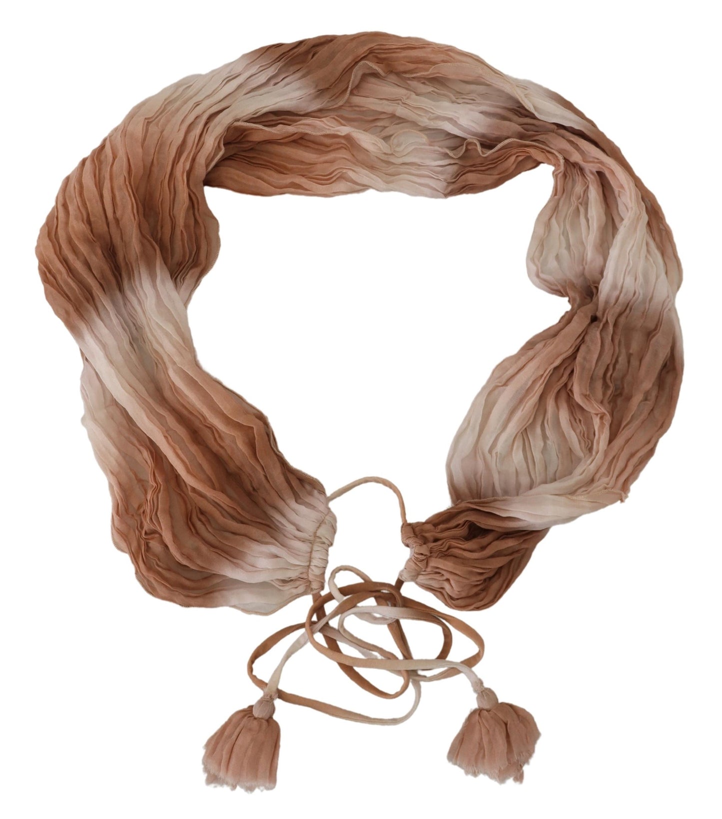 Sciarpa Foulard con scialle in seta multicolore