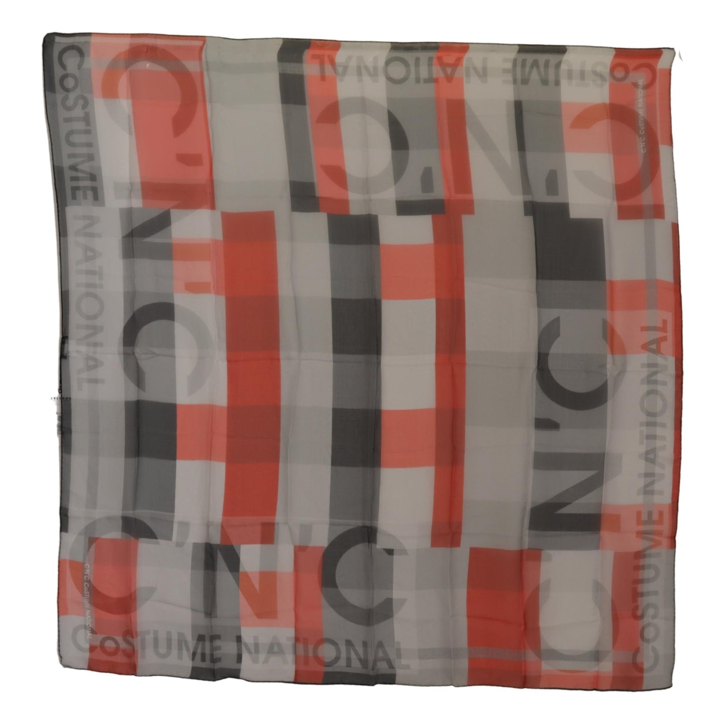 Sciarpa avvolgente con foulard scialle rosso grigio