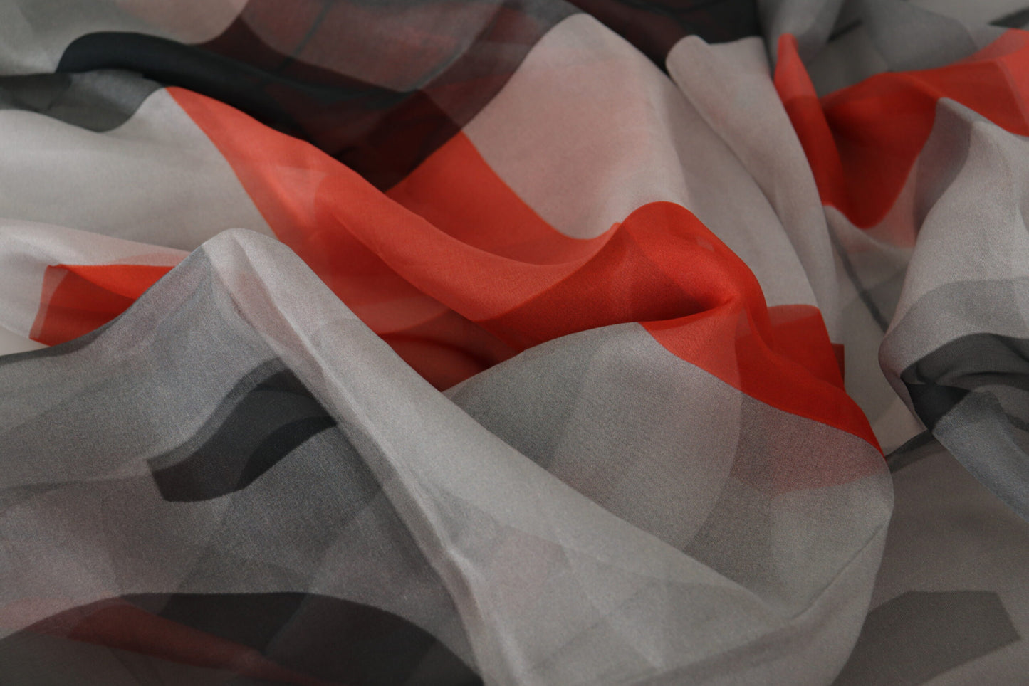 Sciarpa avvolgente con foulard scialle rosso grigio