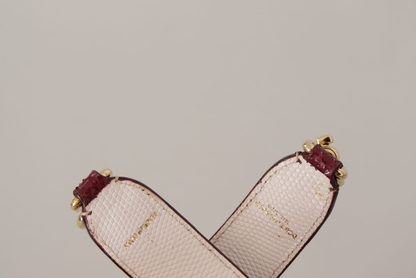 Borsa a tracolla in pelle bordeaux con cristalli