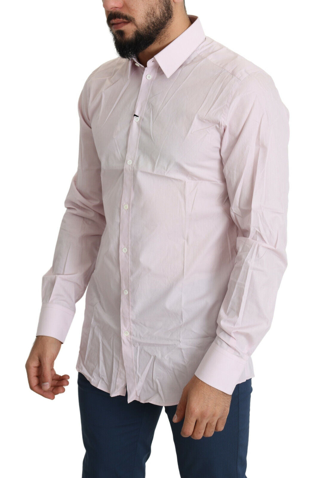 Camicia formale ORO in cotone rosa chiaro