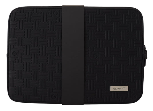 Funda acolchada negra con funda con cremallera