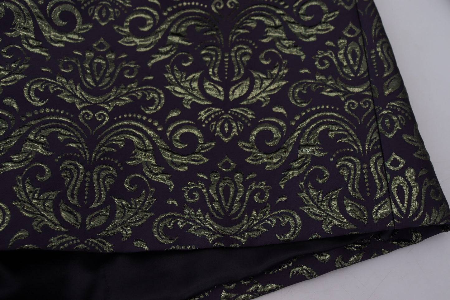 Abito blazer con giacca barocca viola oro